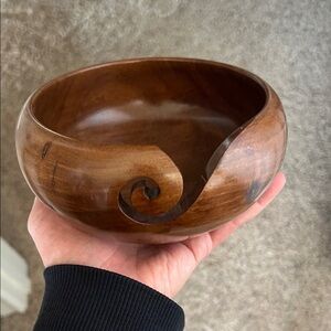 Handcrafted Wooden Yarn Bowl